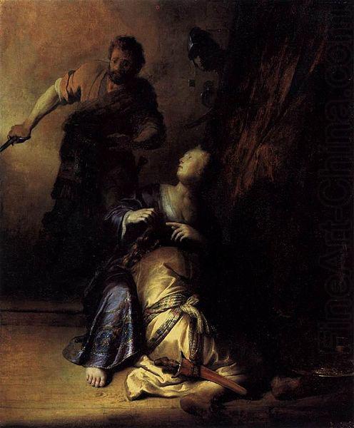 REMBRANDT Harmenszoon van Rijn Samson and Delilah china oil painting image